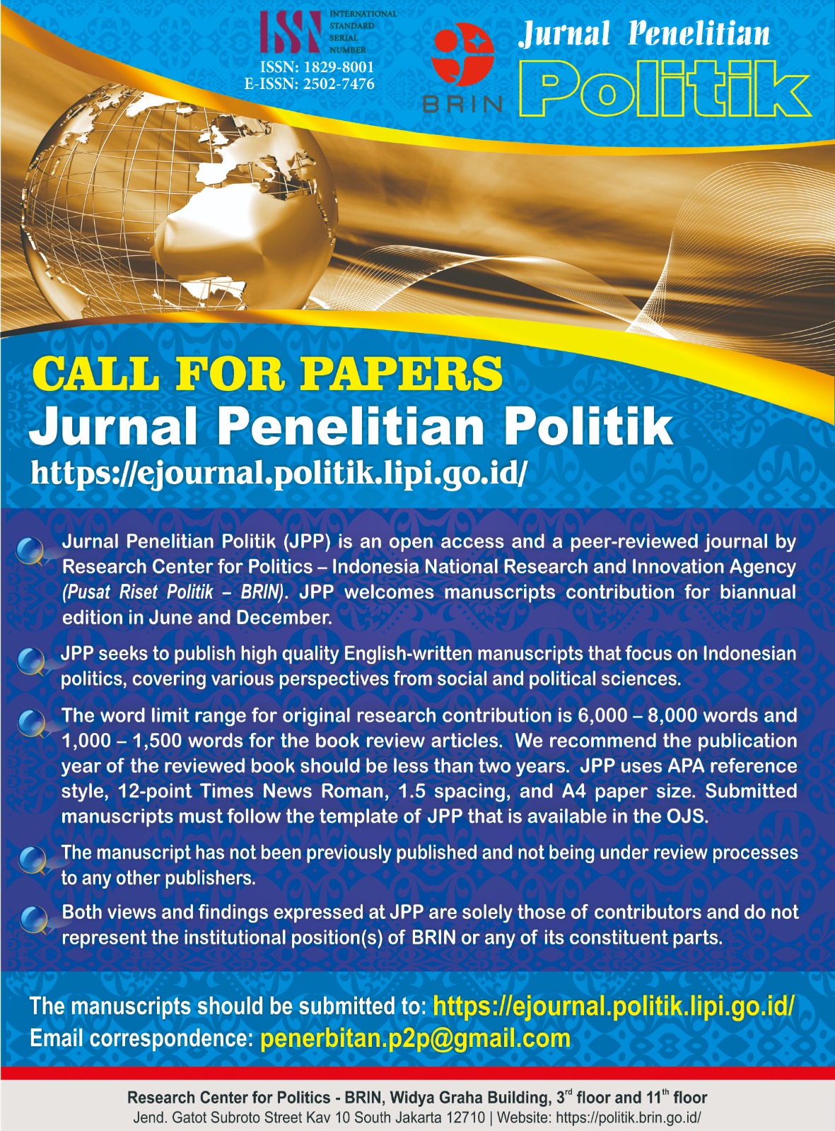 Jurnal Penelitian Politik